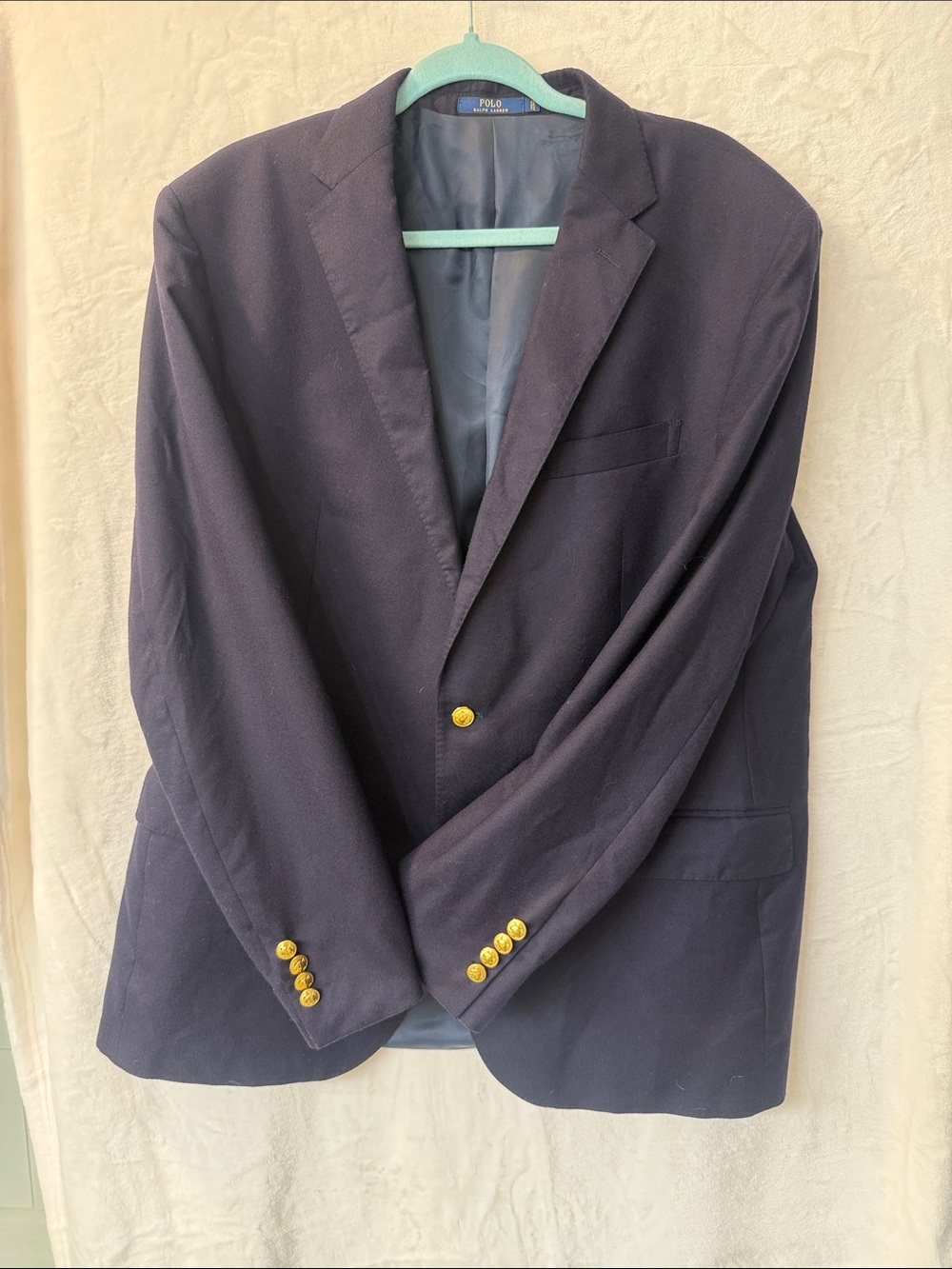Polo by Ralph Lauren Dark Navy Blazer with Gold Buttons